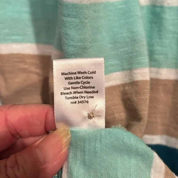 Coral Bay XL - Greens and Tan Striped Tee
Dress - Picture 5 of 6